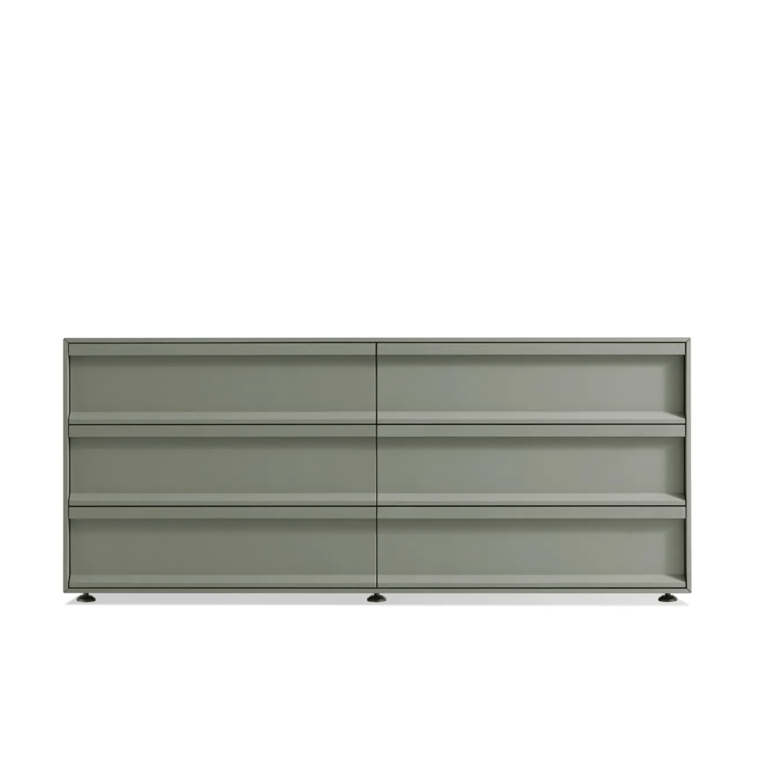 Superchoice 6 Drawer Dresser storage BluDot Grey Green 