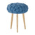 Knitted Stool Stools Gan Blue - Dia.14" x H 20" 