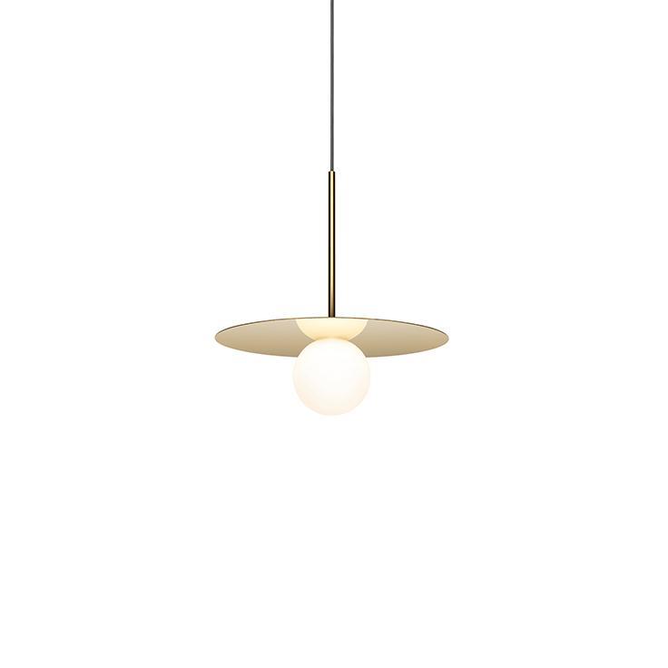 Bola Disc Pendant ceiling lights Pablo Brass 12" 