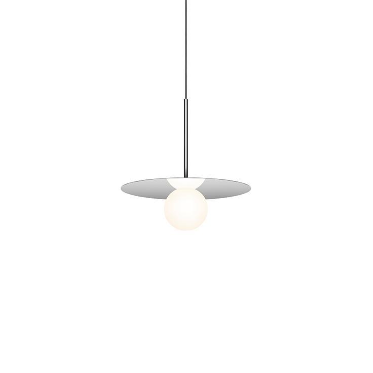 Bola Disc Pendant ceiling lights Pablo Chrome 12" 