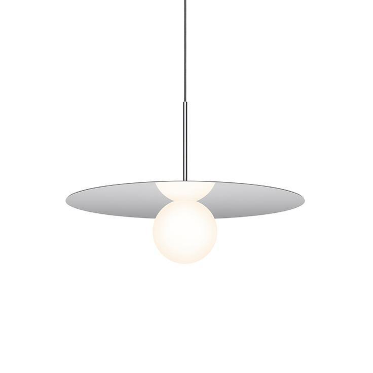 Bola Disc Pendant ceiling lights Pablo Chrome 22" 