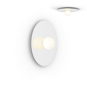 Bola Disc Flush ceiling lights Pablo 22" - White 