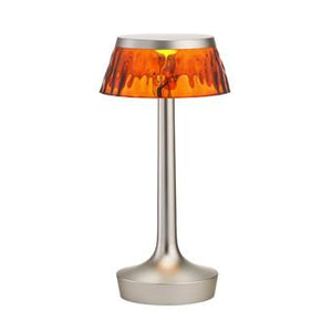 Bon Jour Unplugged Table Lamp Table Lamps Flos Matt Chrome Amber 