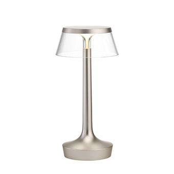 Bon Jour Unplugged Table Lamp Table Lamps Flos Matt Chrome Transparent 