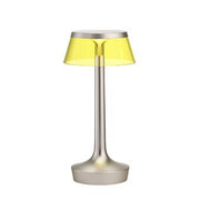Bon Jour Unplugged Table Lamp Table Lamps Flos Matt Chrome Yallow 