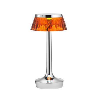 Bon Jour Unplugged Table Lamp Table Lamps Flos Chrome Amber 