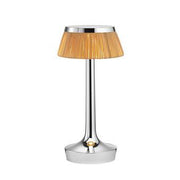 Bon Jour Unplugged Table Lamp Table Lamps Flos Chrome Rattan 