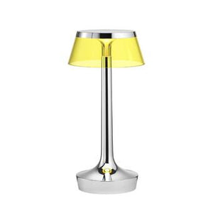 Bon Jour Unplugged Table Lamp Table Lamps Flos Chrome Yallow 