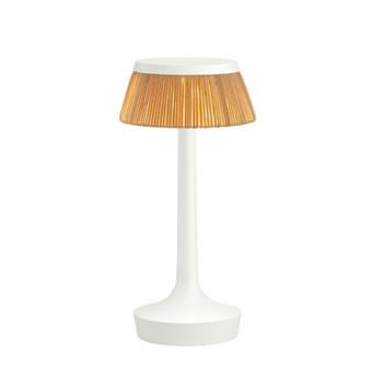 Bon Jour Unplugged Table Lamp Table Lamps Flos White Rattan 