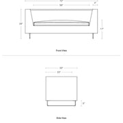 Bonnie 72" Velvet Sofa Sofa BluDot 