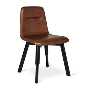 Bracket Dining Chair Chairs Gus Modern Saddle Brown Leather 