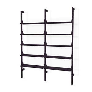 Branch-2 Shelving Unit Shelves Gus Modern Black Uprights / Black Brackets / Blonde Ash Shelves 