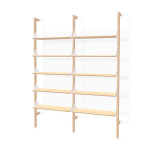 Branch-2 Shelving Unit Shelves Gus Modern Blonde Uprights / White Brackets / Blonde Ash Shelves 