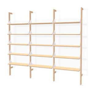 Branch-3 Shelving Unit Shelves Gus Modern Blonde Uprights / White Brackets / Blonde Ash Shelves 