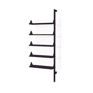 Branch Shelving Unit Add-On Shelves Gus Modern Black Uprights / Black Brackets / Black Shelves 