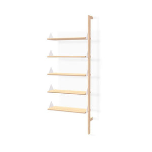Branch Shelving Unit Add-On Shelves Gus Modern Blonde Uprights /White Brackets /Blonde Shelves 