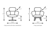 Bras Highback Wood Base Lounge Chair lounge chair Artifort 