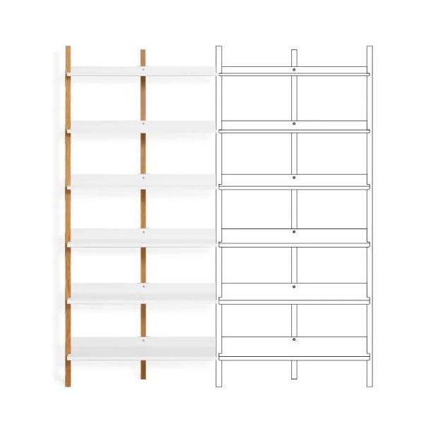 Browser Tall Add-on Bookcase Shelves BluDot 