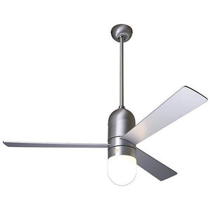 Cirrus DC Ceiling Fan Ceiling Fans Modern Fan Co Brushed Aluminum Aluminum Wall Control With 17w LED