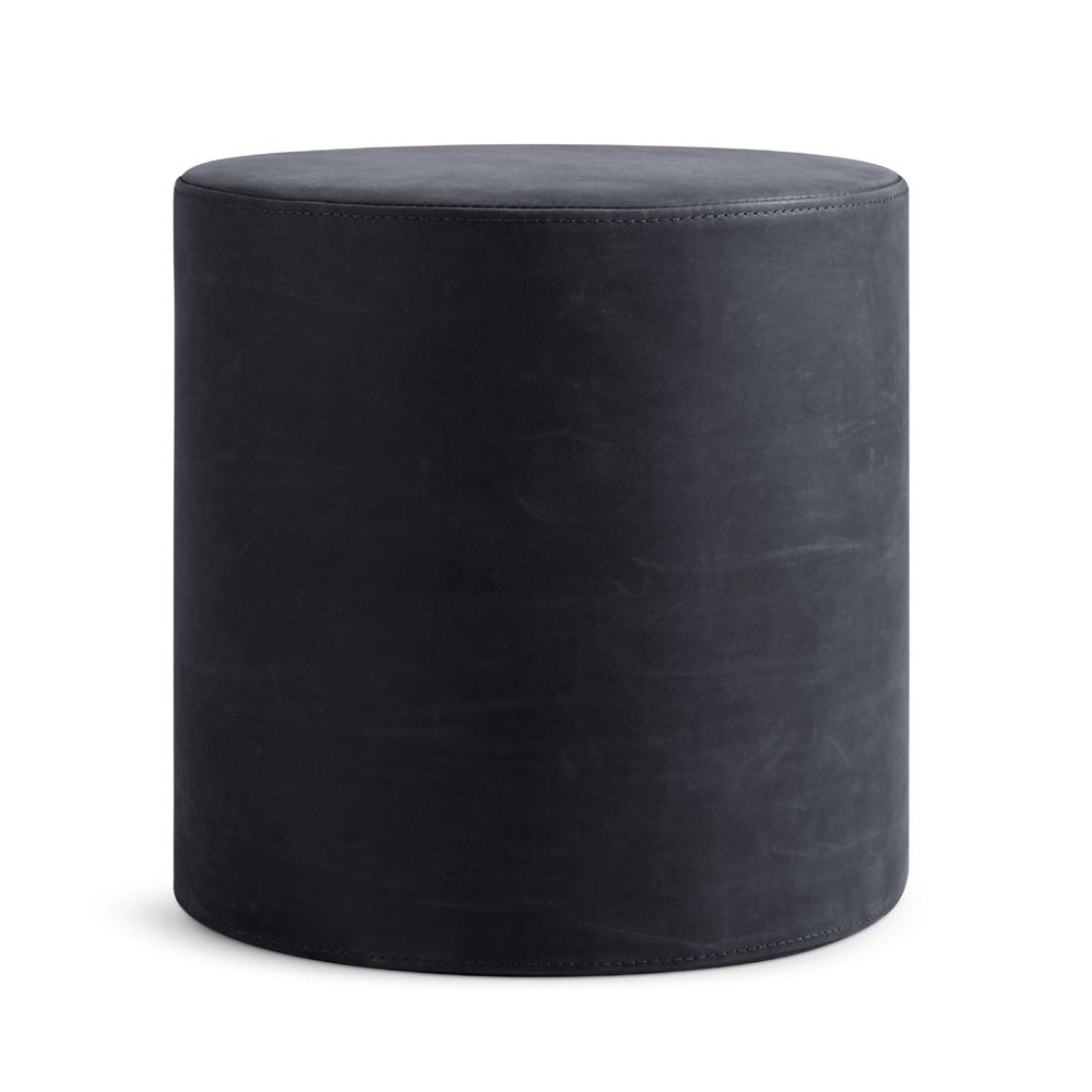 Bumper Small Ottoman ottomans BluDot Ink Leather 