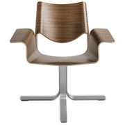 Buttercup Chair lounge chair BluDot Walnut / Stainless Steel 