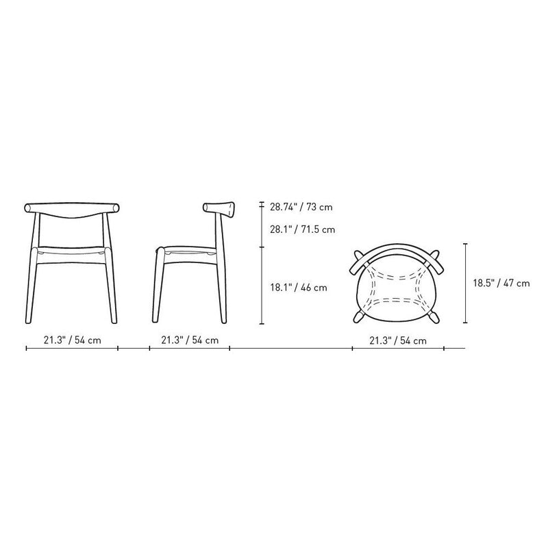 CH20 Elbow Chair Side/Dining Carl Hansen 