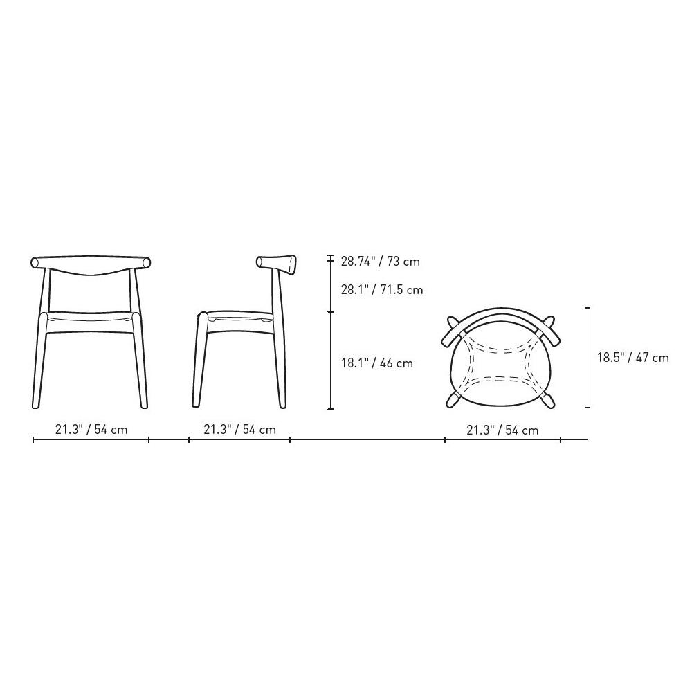 CH20 Elbow Chair Side/Dining Carl Hansen 