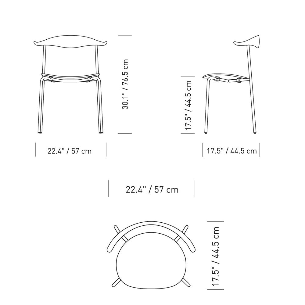 CH88T Stacking Chair Side/Dining Carl Hansen 