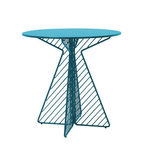 Cafe Table Tables Bend Goods Peacock Blue Round 