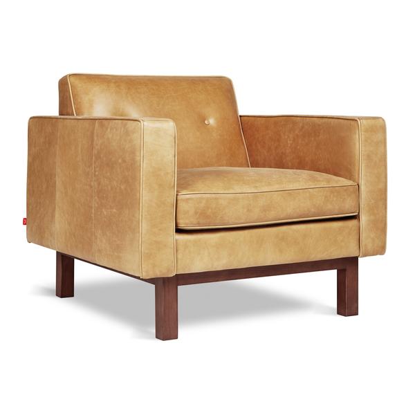 Embassy Chair lounge chair Gus Modern Canyon Whiskey Leather 