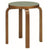 Stool E60 Stools Artek Pewter Linoleum Seat 