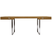 Ch110 Desk Desk's Carl Hansen Oak - Lacquered Stainless steel 