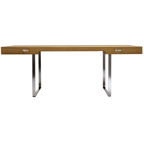 Ch110 Desk Desk's Carl Hansen Oak - Lacquered Stainless steel 