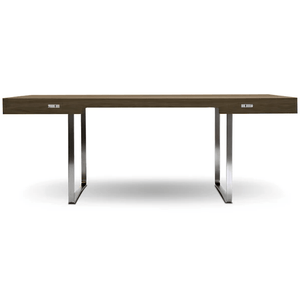 Ch110 Desk Desk's Carl Hansen Walnut - Lacquered Stainless steel 