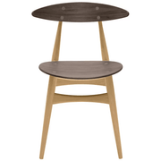 Wegner CH33T Chair Side/Dining Carl Hansen Oak frame / walnut seat & back - oiled 