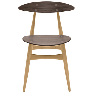 Wegner CH33T Chair Side/Dining Carl Hansen Oak frame / walnut seat & back - oiled 