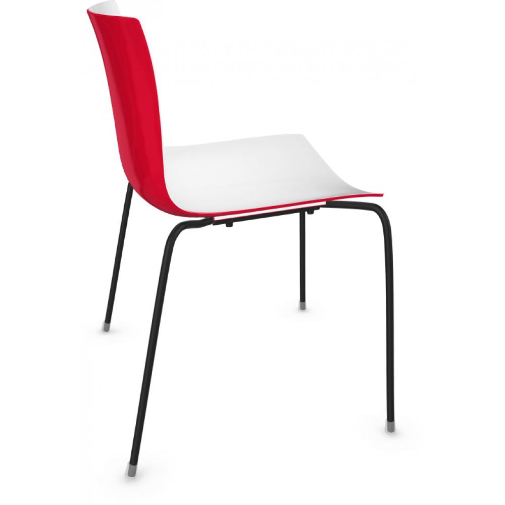 Catifa 46 Four Leg Polypropylene Bi-color Side Chair Side/Dining Arper 