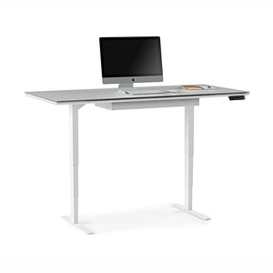 Centro Lift Desk Desk's BDI Satin White with Grey Top 6452 +$200.00 