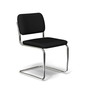 Cesca Chair -Upholstered Side/Dining Knoll armless Knoll Velvet - Ebony 
