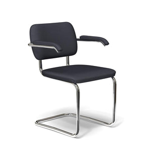 Cesca Chair -Upholstered Side/Dining Knoll add arms + $214.00 Knoll Velvet - Marina 