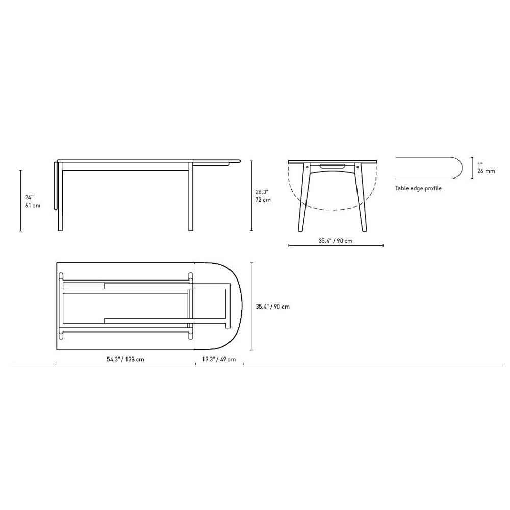 Ch006 Dinning Table Dining Tables Carl Hansen 