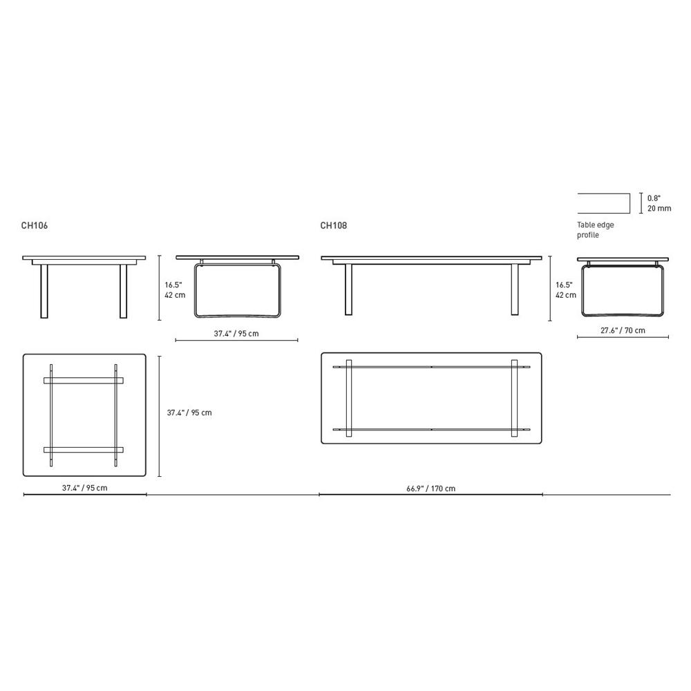 Ch108 Coffee Table Coffee Tables Carl Hansen 