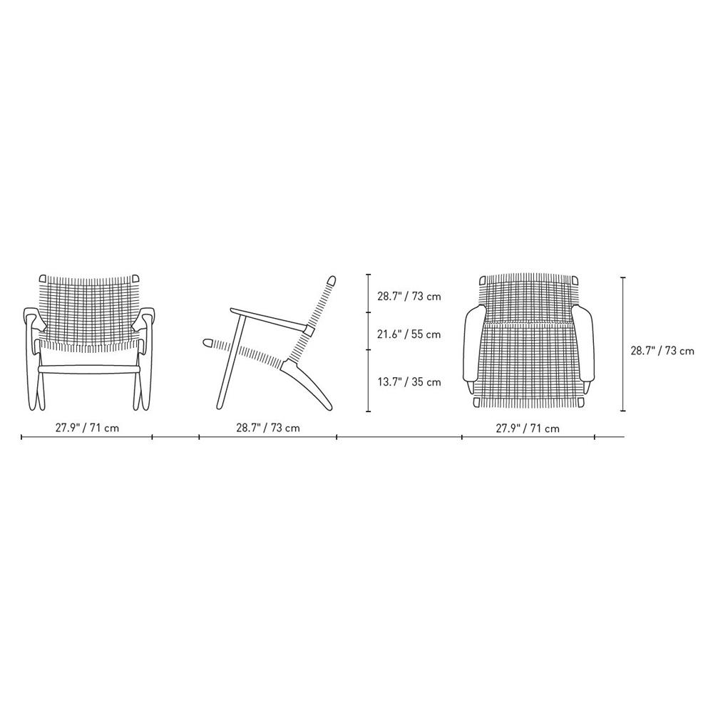 Ch25 Easy Chair lounge chair Carl Hansen 