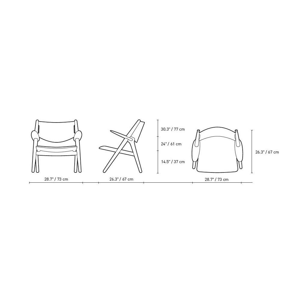 Ch28 All Wood lounge chair Carl Hansen 