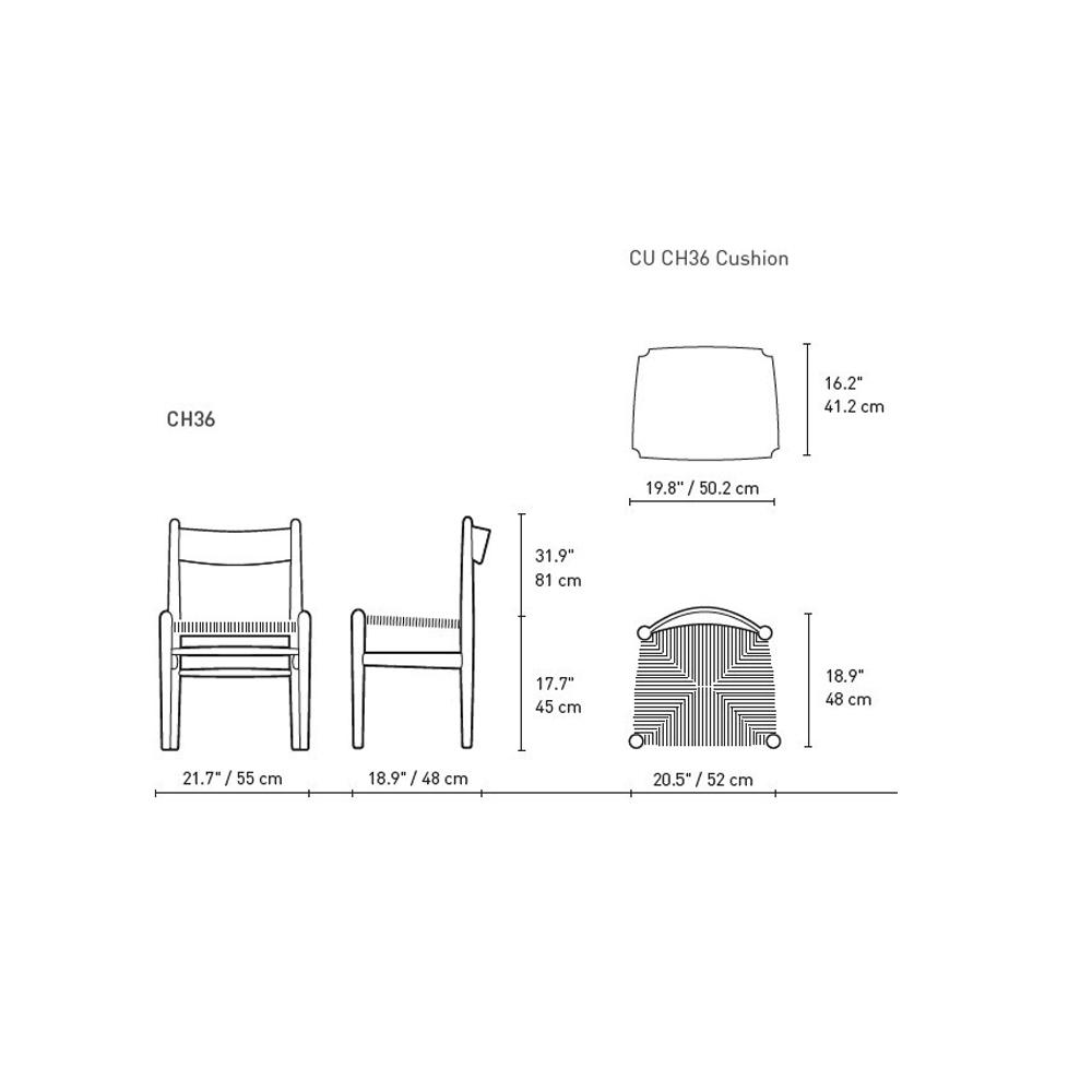 Ch36 Dining Chair Side/Dining Carl Hansen 