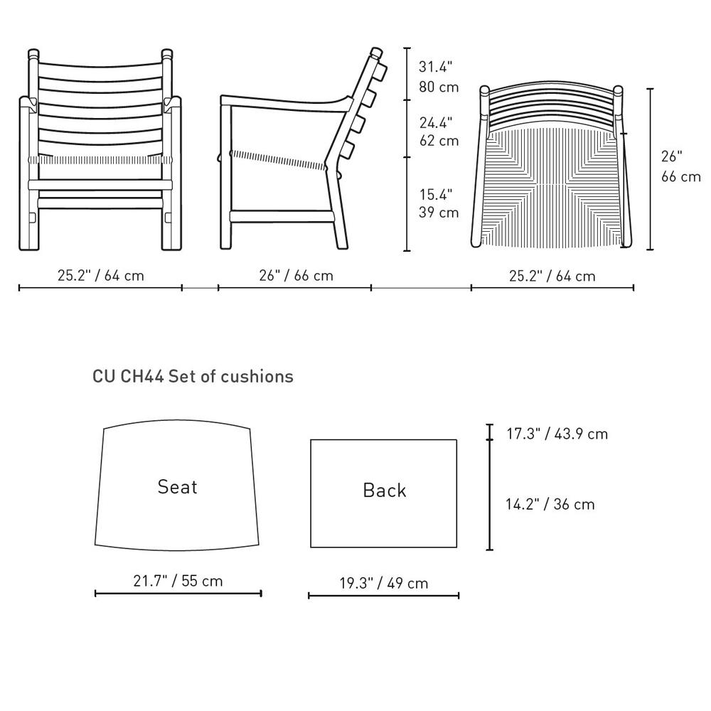 Ch44 Ladderback Chair lounge chair Carl Hansen 