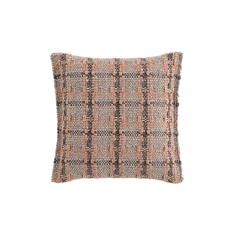 Garden Layers Small Outdoor Pillows Pillows Gan Checks terracotta 