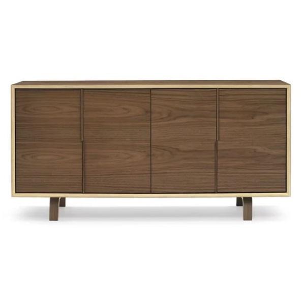 Cherner 4 Door Cabinet storage Cherner Chair Natural Walnut 