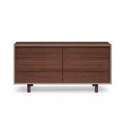 Cherner 6 Drawer Dresser storage Cherner Chair Classic Walnut 