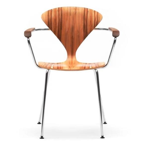 Cherner Chair Metal Base Arm Chair Side/Dining Cherner Chair Red Gum +$50.00 